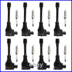 8X Ignition Coil & Spark Plug Kit UF650 For Infiniti QX80 5.6L V8 2014-2019 A0