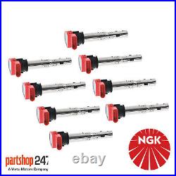 8x NGK U5014 Ignition Coils Stock No. 48041 For VW Audi R8 Performance Upgrade