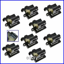AC DELCO Square Ignition Coil Kit Set of 8 for GMC Cadillac Chevy Hummer