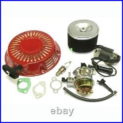 Air Filter Carburetor Recoil Ignition Coil Service Kit Fit For Honda GX340 GX390