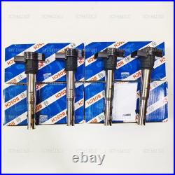 BOSCH 4PCS Ignition Coils Fit For A4 A5 A8 Q5 Golf Eos Passat1.8/2.0TFSI
