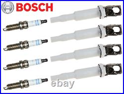 BOSCH Ignition Coils + Original Double Platinum Spark Plugs Kit for Select BMW