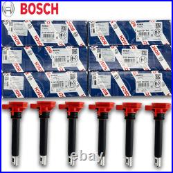 Bosch 6 Ignition Coil NGK 6 Ruthenium HX Spark Plug Kit For A4 Q5 S5 Cayenne V6 Bosch 6 Ignition Coil NGK 6 Ruthenium HX Spark Plug Kit For A4 Q5 S5 Cayenne V6