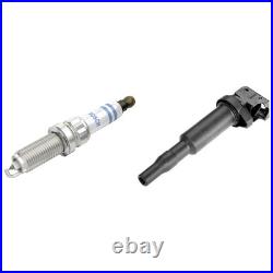 Bosch Ignition Service Kit (Spark Plugs + Ignition Coil) fits Peugeot 308 I