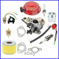 Carburetor Kit GX240 GX270 Recoil Starter Ignition Coil Air Filter Spark plug