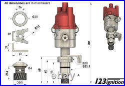 Classic Fiat 500 126 Electronic 123 Ignition Marelli Leads & Facet Dry Coil Kit