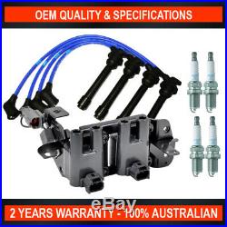 Complete Ignition Coil Pack, Spark Plug & Lead Kit for Hyundai Accent & Getz