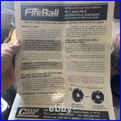 Crane Cams Single Fire Ignition Kit Harley Davidson Unused 8-2000 2 Coils HI-2