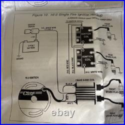 Crane Cams Single Fire Ignition Kit Harley Davidson Unused 8-2000 2 Coils HI-2