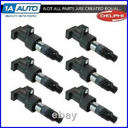 Delphi GN10327 Ignition Coil Kit Set of 6 for Jaguar S-Type X-Type 3.0L 2.5L V6