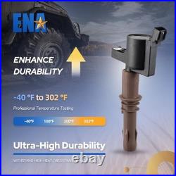 ENA Set of 8 Brown Boot Ignition Coil Pack Compatible with Ford Lincoln Mustang ENA Set of 8 Brown Boot Ignition Coil Pack Compatible with Ford Lincoln Mustang