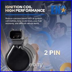 ENA Set of 8 Brown Boot Ignition Coil Pack Compatible with Ford Lincoln Mustang ENA Set of 8 Brown Boot Ignition Coil Pack Compatible with Ford Lincoln Mustang