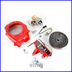 Electric Start Kit Flywheel Coil Ignition Box Fan Cover For Honda GX160 GX200 DE