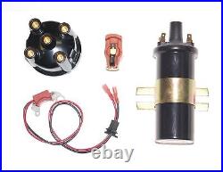 Electronic Ignition Kit + Cap & Rotor + Coil for Volvo 1800 Distributor 1962-68