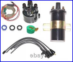 Electronic ignition kit, Cap, rotor, HT Leads & coil Lucas DKY4A & DKYH4A Electronic ignition kit, Cap, rotor, HT Leads & coil Lucas DKY4A & DKYH4A