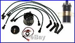 Electronic ignition kit Delco HT leads Cap Rotor & Coil Bedford Vauxhall