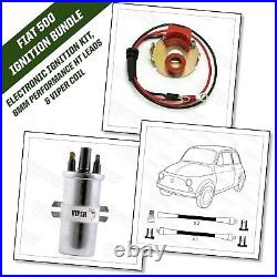 Fiat 500 1965 to 1976 2 Cylinder Electronic Ignition Kit Viper Coil and HT Leads