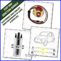 Fiat 500 1965 to 1976 2 Cylinder Electronic Ignition Kit Viper Coil and HT Leads