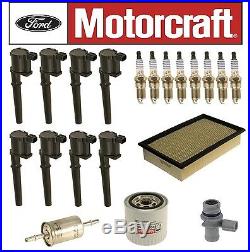 For Lincoln Aviator 03-05 4.6L Ignition Coils Spark Plugs Motorcraft Tune Up Kit
