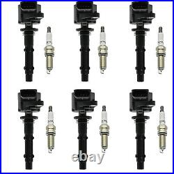 For Mercedes-Benz C300 2008-2012 6PCS Ignition Coil & Spark Plug Replacement Kit