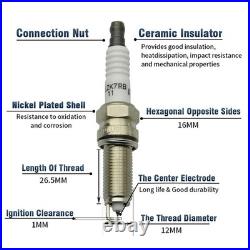 For Mercedes-Benz C300 2008-2012 6PCS Ignition Coil & Spark Plug Replacement Kit