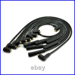 Ford Essex V6 Electronic Ignition Viper Dry Coil 8mm Black Silicone HT Leads