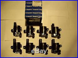 GM 4.8L 5.3L 6.0L Round Style Ignition Coils kit V8 set of 8 Free Grease Pack