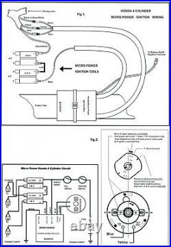 Honda CB750 550 400 SOHC elektronische Zündung Boyer elec. Ignition kit 2 Coils