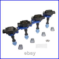 Ignition Coil Conversion Kit with Nissan Coils (Blue) 4G63 to R35 GTR EVO 4-9