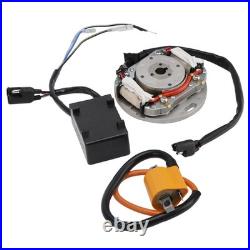 Ignition Coil Flywheel Rotor Stator CDI Kit For Kawasaki KX125 KX250 1974-86 Ignition Coil Flywheel Rotor Stator CDI Kit For Kawasaki KX125 KX250 1974-86