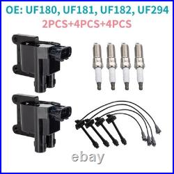 Ignition Coil Kit WithCoils&Wire&Spark Plugs Accessories Replace For Toyota UF180
