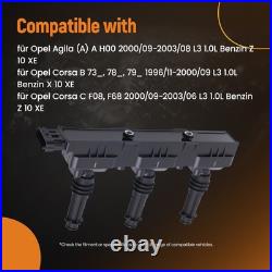 Ignition Coil Kit for Opel Corsa/Agila 1.0L X10XE 090532618 Direct Fit 2000-2003