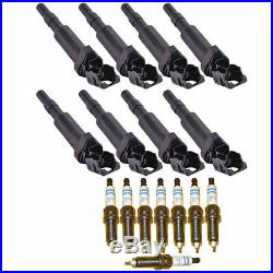 Ignition Coil Pack+BOSCH Spark Plug Kit for BMW 550 650 750 x5 x6 ZR5TPP33