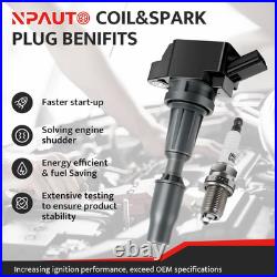 Ignition Coil Pack and Spark Plug Fit for 2.4L 2.4 2016 2017 2018 2019 2020 Hyun