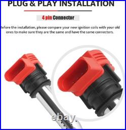 Ignition Coil Pack and Spark Plugs Fit for 2.0T Turbo VW Jetta Passat GTI Tiguan