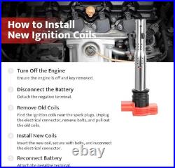 Ignition Coil Pack and Spark Plugs Fit for 2.0T Turbo VW Jetta Passat GTI Tiguan