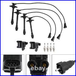 Ignition Coil+Wire+Spark Plug Kit UF180 For Toyota Camry RAV4 L4