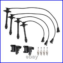 Ignition Coil+Wire+Spark Plug Kit UF180 For Toyota Camry RAV4 L4