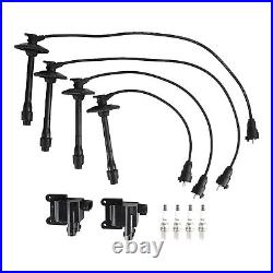 Ignition Coil+Wire+Spark Plug Kit UF180 For Toyota Camry RAV4 L4 ZE