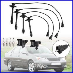 Ignition Coil+Wire+Spark Plug Kit UF180 For Toyota Camry RAV4 L4 ZY