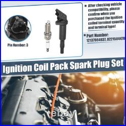 Ignition Coils And Spark Plugs Set Spark Plugs And Coil Packs Kit for BMW 3.0L Ignition Coils And Spark Plugs Set Spark Plugs And Coil Packs Kit for BMW 3.0L