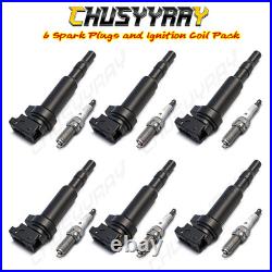 Ignition Coils & Iridium Spark Plugs Kit For BMW 328i xDrive L6 3.0L 2009-2013