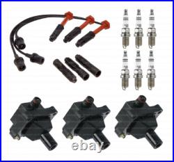 Ignition Coils + Spark Plugs + Wires Kit for Mercedes C280 E320 (1996-1997) Ignition Coils + Spark Plugs + Wires Kit for Mercedes C280 E320 (1996-1997)
