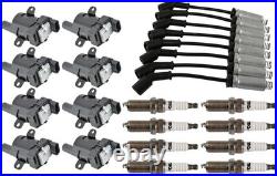 Ignition Kit Coil Spark Plugs Wire Set Compatible with 02-06