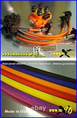 Ignition Kit MSD Coil MSX90 Performance Spark Plug Cables Wires Focus Zetec 2.0