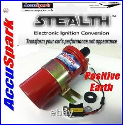 Lucas 25D/DM2 Sports Coil and Electronic ignition for POSITIVE EARTH Cars