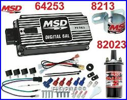 MSD 6AL Ignition Kit Digital 64253 Blaster 2 Coil 82023 Mounting Bracket 8213