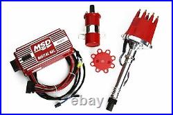 MSD Ignition 6AL Box with TSP Pro Billet Distributor & Coil 6425 SBC BBC