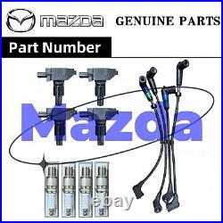 Mazda Genuine RX-8 SE3P 13B Ignition Coil + Spark Plug + Cord Set, Hi. Tension Kit