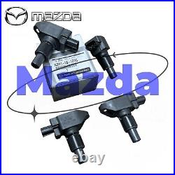 Mazda Genuine RX-8 SE3P 13B Ignition Coil + Spark Plug + Cord Set, Hi. Tension Kit